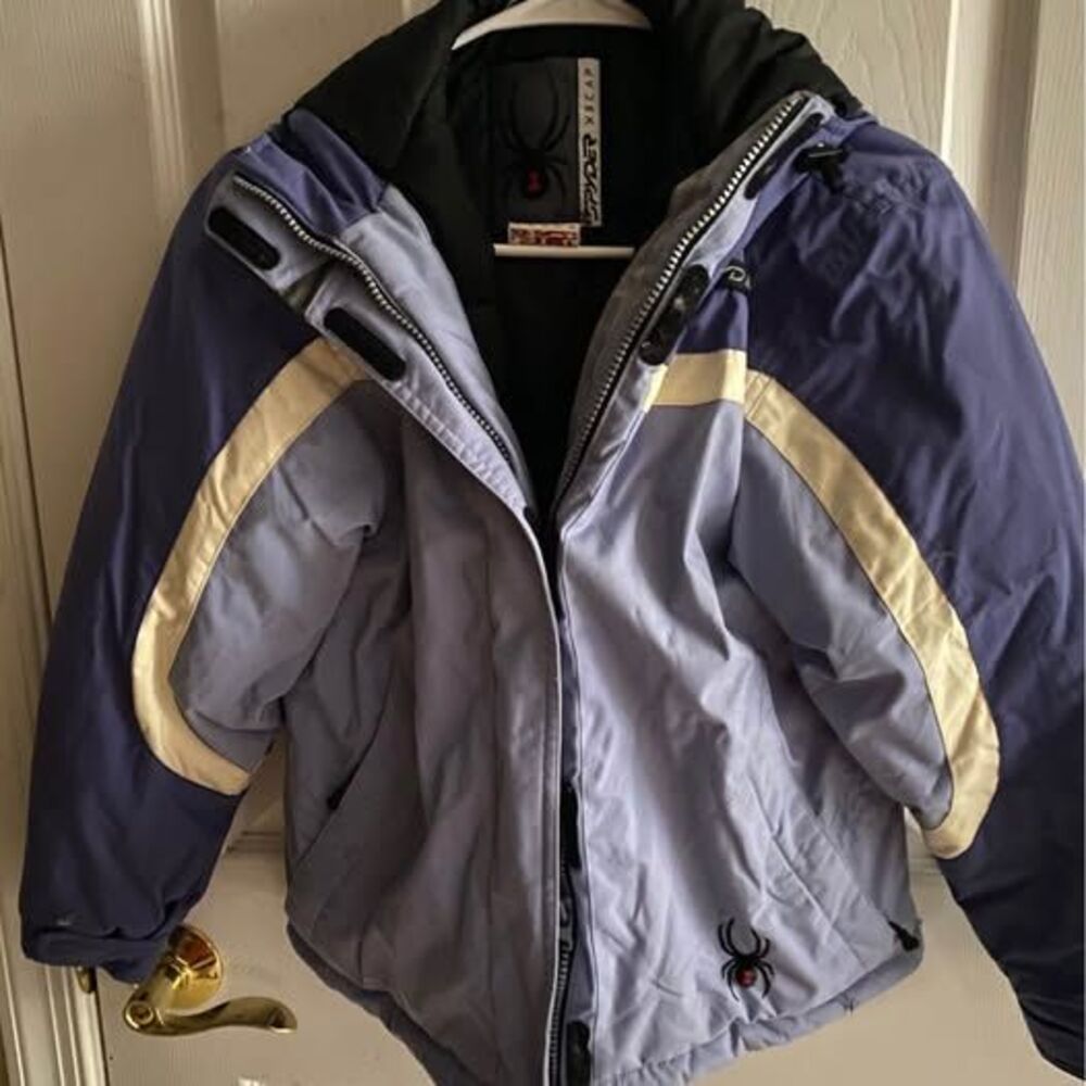 Girls Boys Kids 10 Ski Snowboard coat SPYDER Winter Insulated Purple